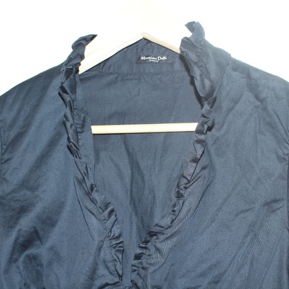 5/$25 🛍 Massimo Dutti Black Long sleeve Blouse - Picture 4 of 8